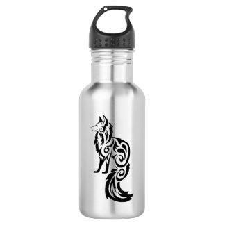 Fox Kitsune Tribal 532 Ml Water Bottle