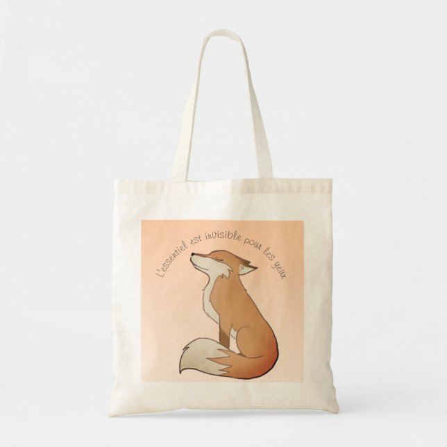 Fox Le Petit Prince cute Tote Bag (Front)