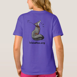 Fox Logo Colour Girls T-Shirt Stacy Baker Art back