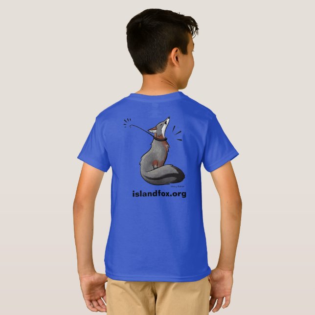 Fox Logo & Stacy Baker Art Back Colour Kids T-Shir T-Shirt (Back Full)