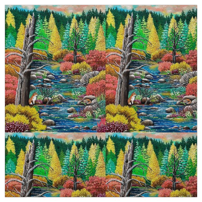 Fox Love Fabric (Swatch)
