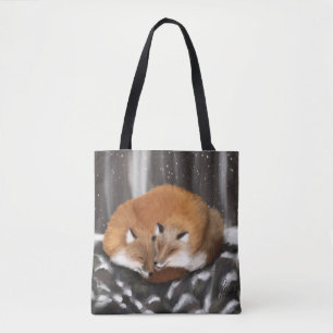 Fox Love on Stone Haven Tote Bag