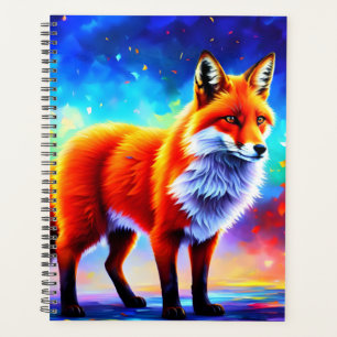 Fox lovely decor colourful redhead animal art planner