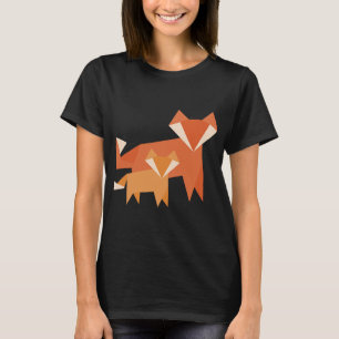 Fox Lover Cool Looking Mother And Baby Fox Cute Or T-Shirt