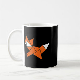 Fox Lover Cute Origami Red Fox Japanese Minimalist Coffee Mug