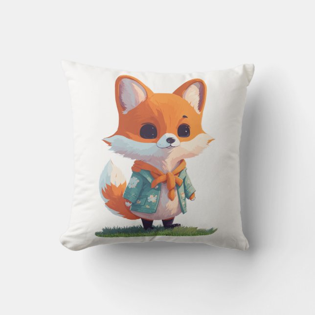 Fox Lovers Gift Cushion (Front)