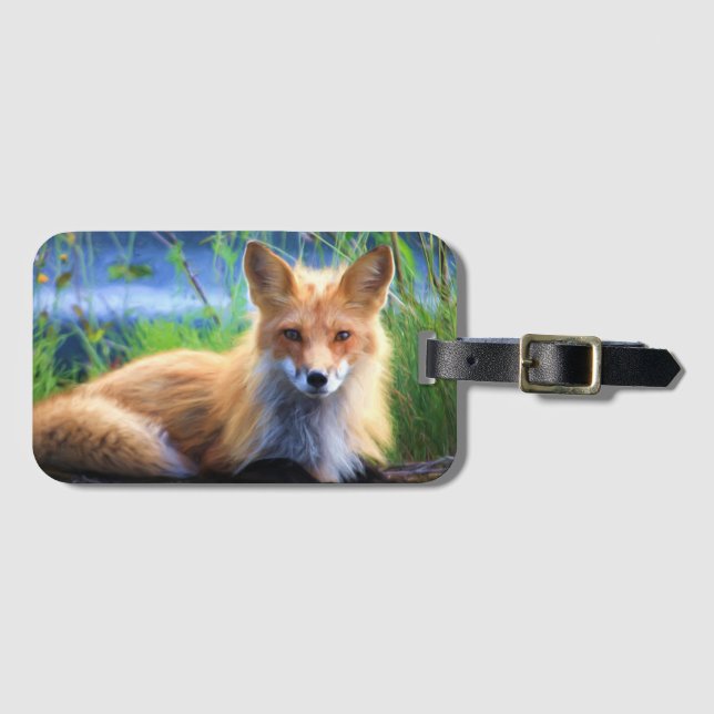 Fox Luggage Tag (Front Horizontal)