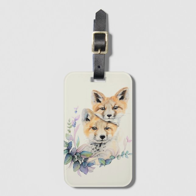 Fox Luggage Tag (Front Vertical)