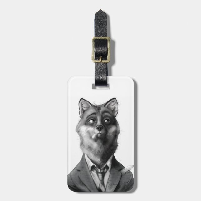 Fox Luggage Tag (Front Vertical)