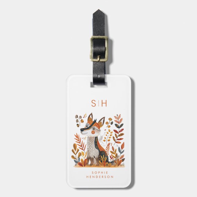 Fox Luggage Tag (Front Vertical)
