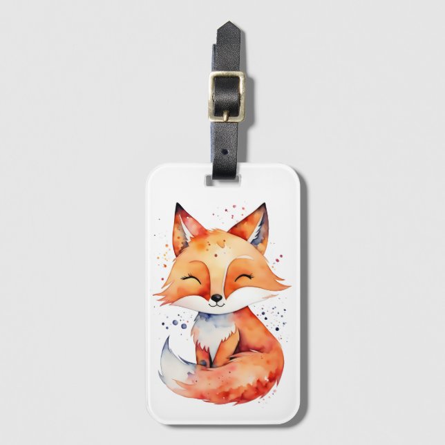 Fox Luggage Tag (Front Vertical)