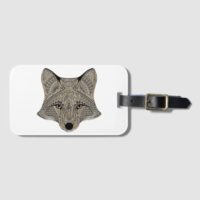 Fox Luggage Tag (Front Horizontal)