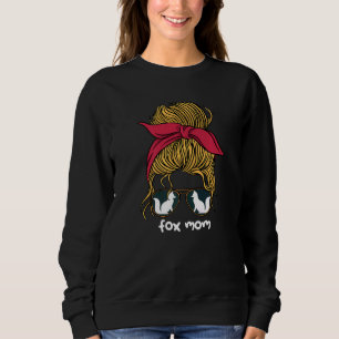 Fox Mom Wildlife Animal Foxes Women Sweatshirt