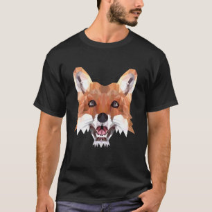 Fox Motif Polygon Fox Foxes Forest Animals T-Shirt