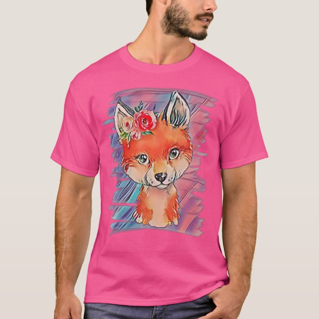 Fox Motif T-Shirt (Front)