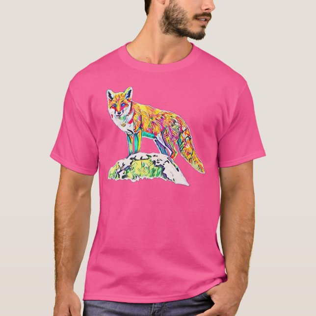 Fox Motif T-Shirt (Front)