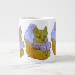 Fox named Dice Large Coffee Mug<br><div class="desc">The Lucky Charms they are a group of very lucky and cute Friends of Animals with beautiful and colorful patterns spreading luck as they go along the road of happy life journey. Hi I'm a Fox from the universe of luck and my name is Dice just like the lucky Dice...</div>