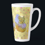 Fox named Dice Latte Mug<br><div class="desc">The Lucky Charms they are a group of very lucky and cute Friends of Animals with beautiful and colorful patterns spreading luck as they go along the road of happy life journey. Hi I'm a Fox from the universe of luck and my name is Dice just like the lucky Dice...</div>