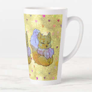 Fox named Dice Latte Mug