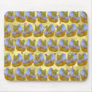 Fox named Dice Mouse Pad