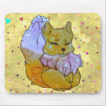 Fox named Dice Mouse Pad<br><div class="desc">The Lucky Charms they are a group of very lucky and cute Friends of Animals with beautiful and colorful patterns spreading luck as they go along the road of happy life journey. Hi I'm a Fox from the universe of luck and my name is Dice just like the lucky Dice...</div>