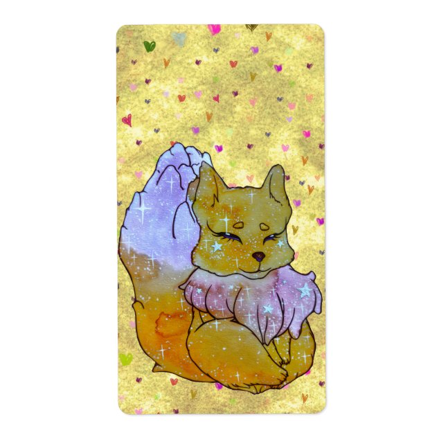 Fox named Dice Return Address Label (Front)