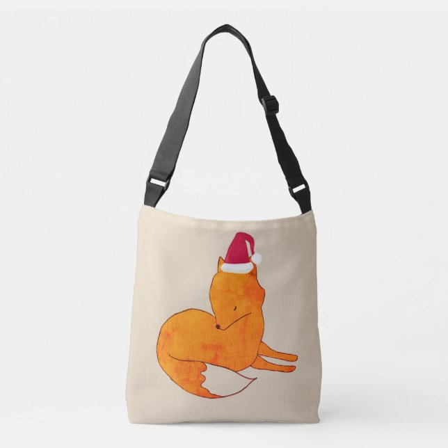 Fox New Year Custom All-Over-Print Cross Body Bag (Front)