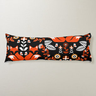 Fox Nordic Scandinavian Folk Art      Tablecloth Body Cushion