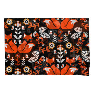 Fox Nordic Scandinavian Folk Art Tablecloth Pillowcase