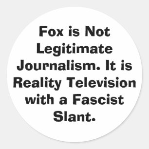 Fox Not Legit Jeff Hankamer Artjunkhaus Peace Love Classic Round Sticker