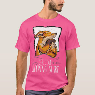 Fox Official Sleeping Cute Fox Nap Sleep Nightgown T-Shirt