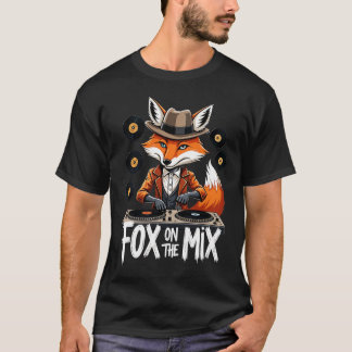 Fox on the Mix Retro DJ T-Shirt