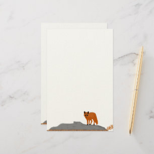 🦊 Fox on the Rock Stationery