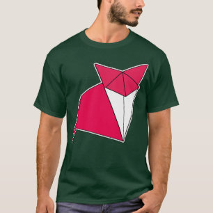 Fox Origami Sticker Style Design  T-Shirt