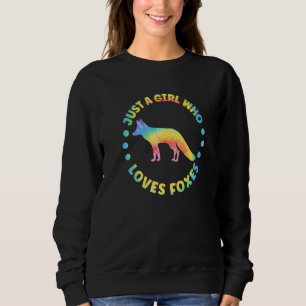 Fox Outfit for Foxes Lovers Apparel Women Girls Pr Sweatshirt