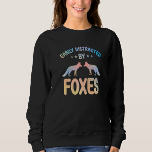 Fox Outfit for Foxes Lovers Apparel Women Girls Pr Sweatshirt