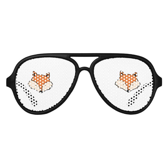 Fox pattern aviator sunglasses (Front)