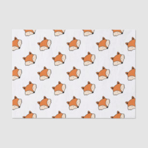 Fox pattern tissue paper
