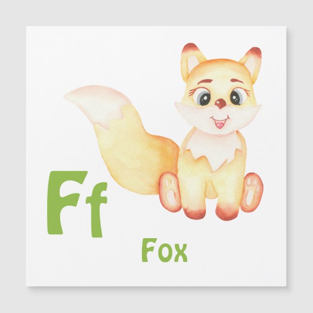 Fox personalise ABC: Letter F - Add Your Name (Front)