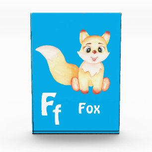 Fox personalise ABC: Letter F - Add Your Name Photo Block