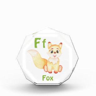 Fox personalise ABC: Letter F - Add Your Name Photo Block