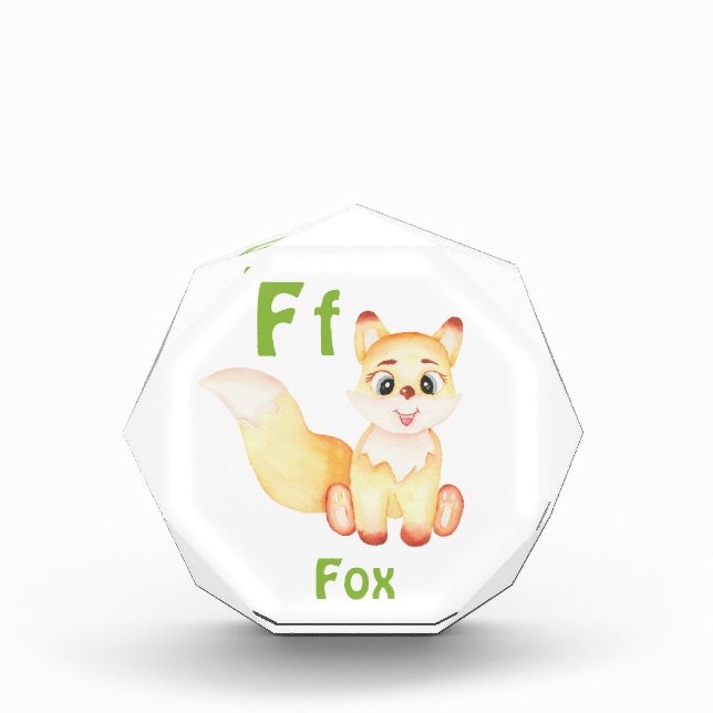 Fox personalise ABC: Letter F - Add Your Name Photo Block (Front)