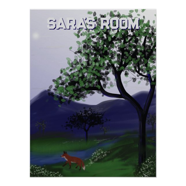 Fox Personalised Poster (Front)