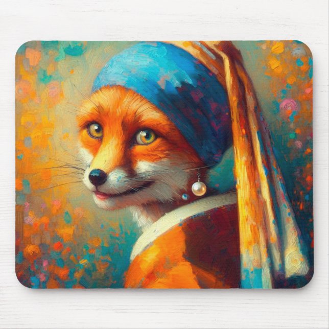 Fox picture mouse pad (Front)