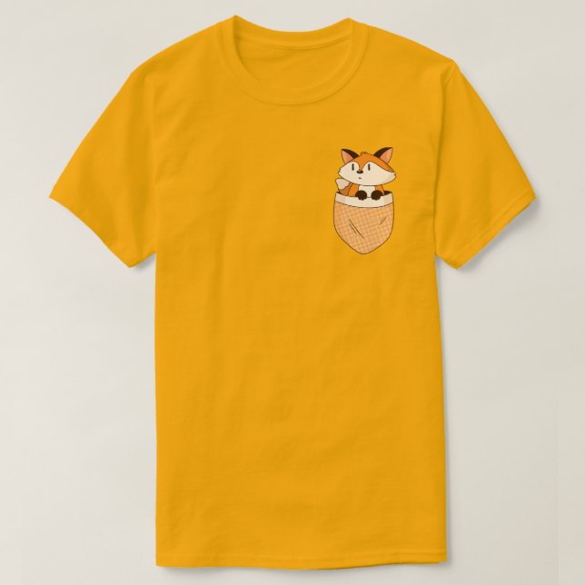 Fox Pocket Design T-Shirt (Design Front)