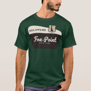 Fox Point State Park Delaware Welcome Sign T-Shirt