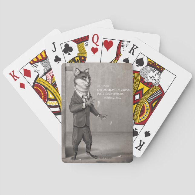 Fox Poker Cards by Bicycle (Back)