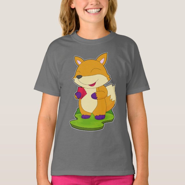 Fox Poker Poker cards T-Shirt (Front)