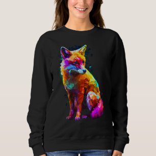 Fox Polygon Colourful  Animal  Animal Fox Sweatshirt