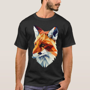 Fox Polygon Wild Animal Wildlife Zookeeper Geomet T-Shirt